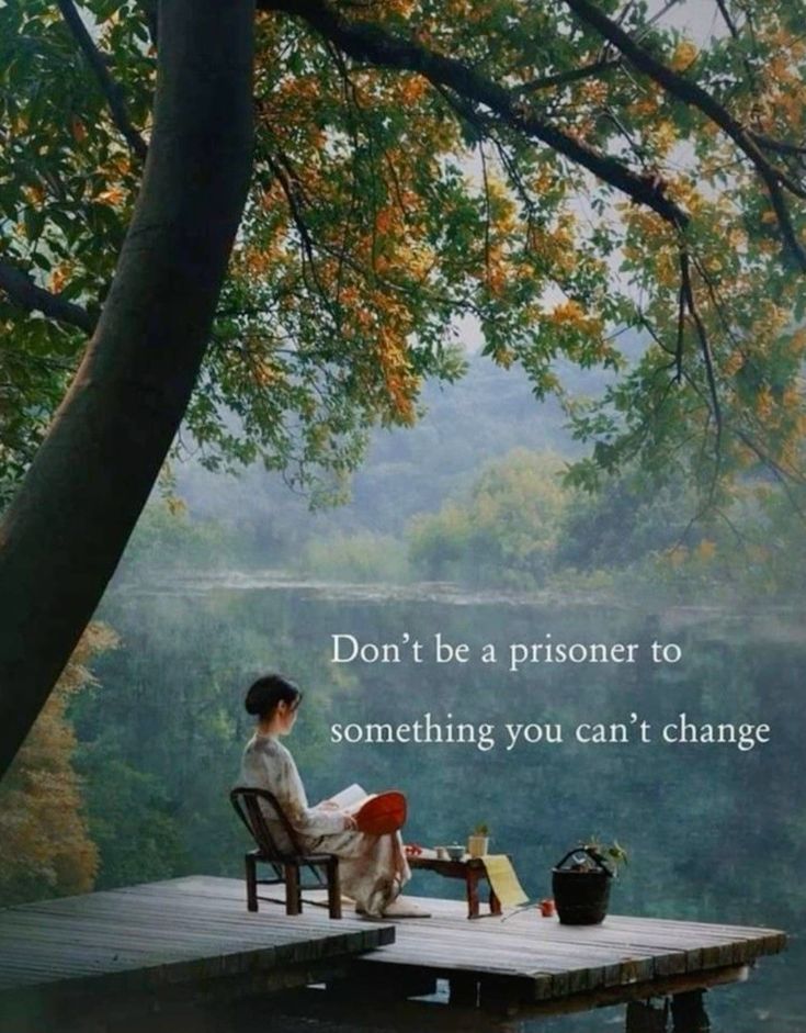 这句话不错：Don't be a prisoner to something y