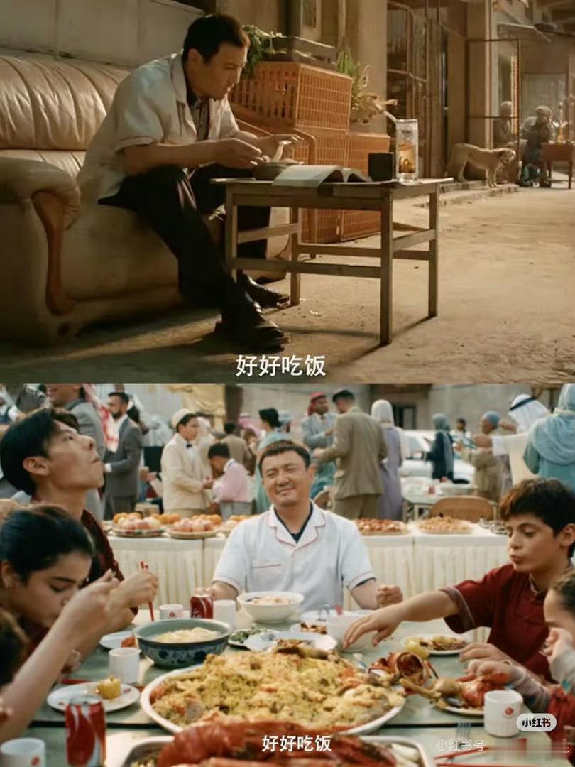 战厨和战嬷同框了这场路演碰面真的戳到人心。战厨《欢迎来龙餐馆》在战乱里用一餐热饭