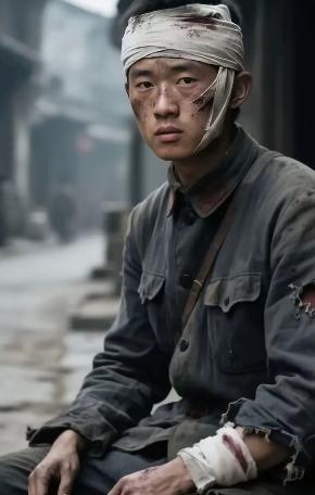 1937年，西路军伤员刘克先正在街边讨饭，一个国民党士兵走了过来，上下打量了一眼
