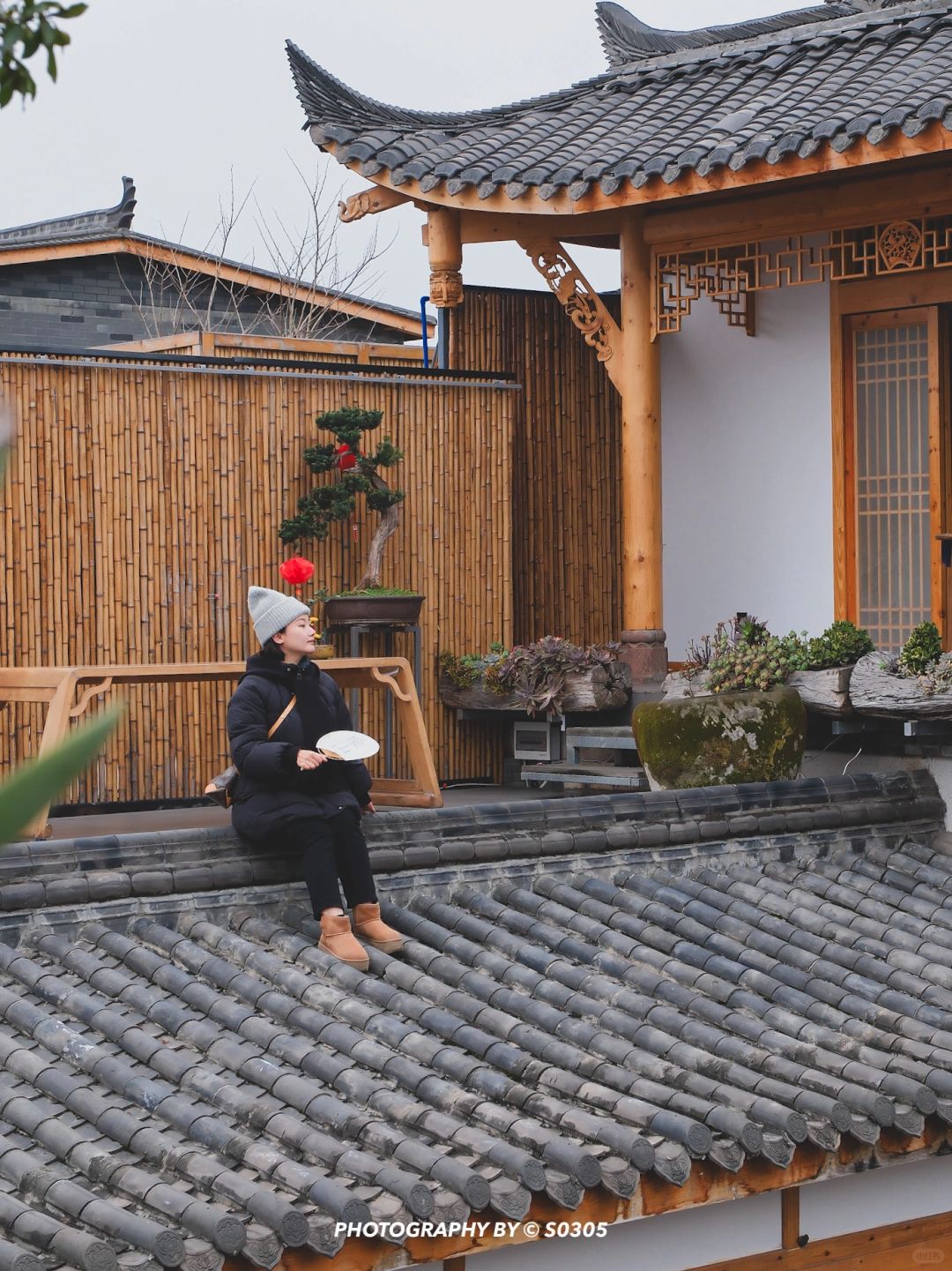 成都周边1h‼喝茶晒太阳的屋顶院子⛩️