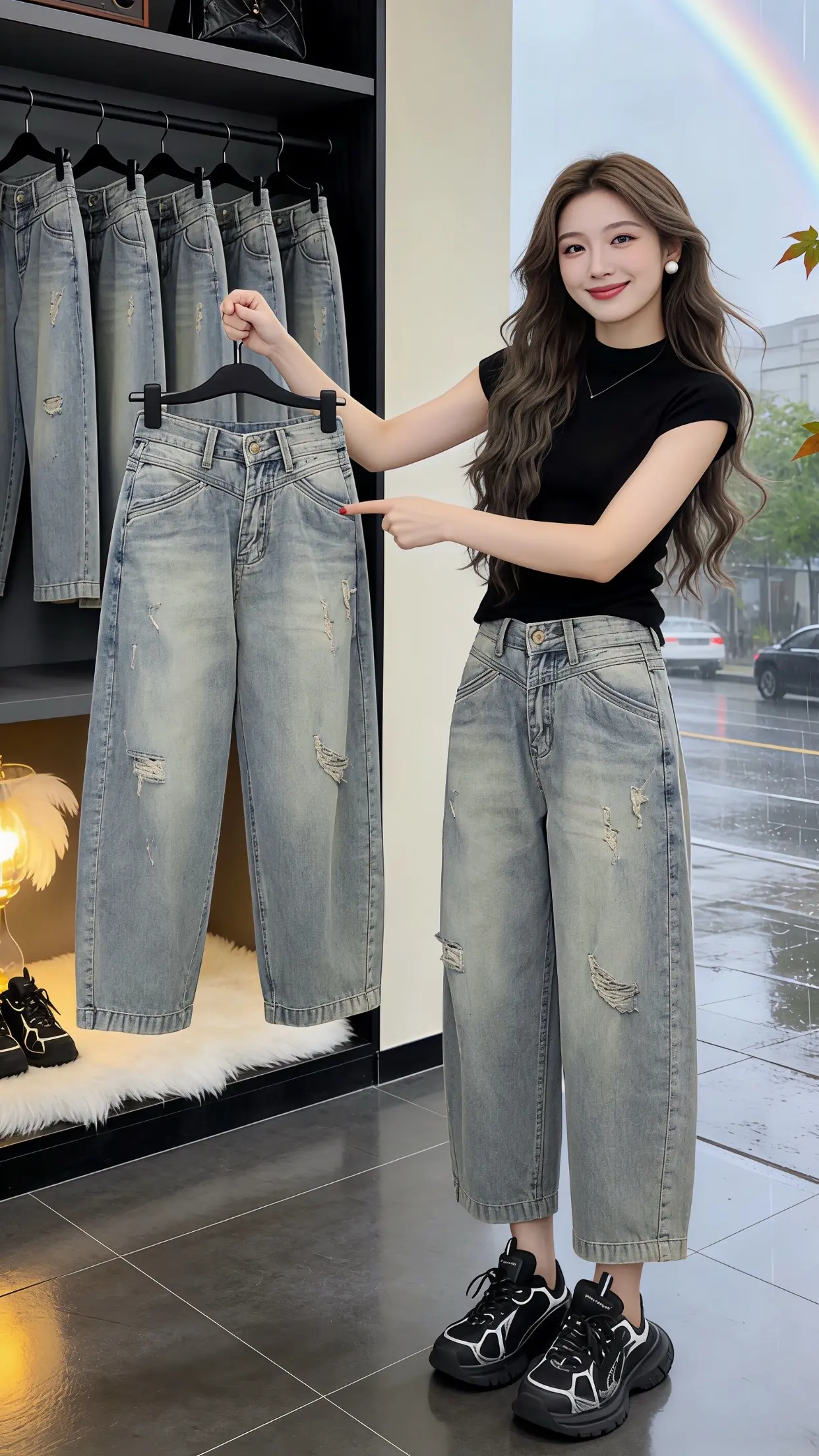 怎么将牛仔裤穿出高级感 好看的牛仔裤怎么会嫌多 梨型身材必入牛仔裤 一...