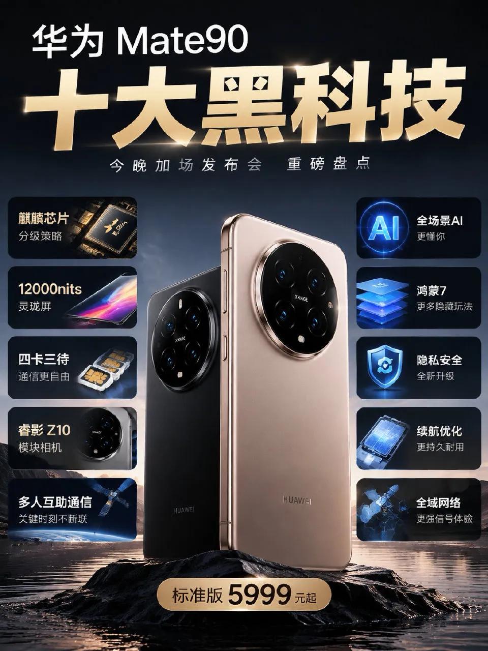 别急着双十一盲订，先看清华为这波刀法！
标准版直接支棱起来：5000万超聚光长焦