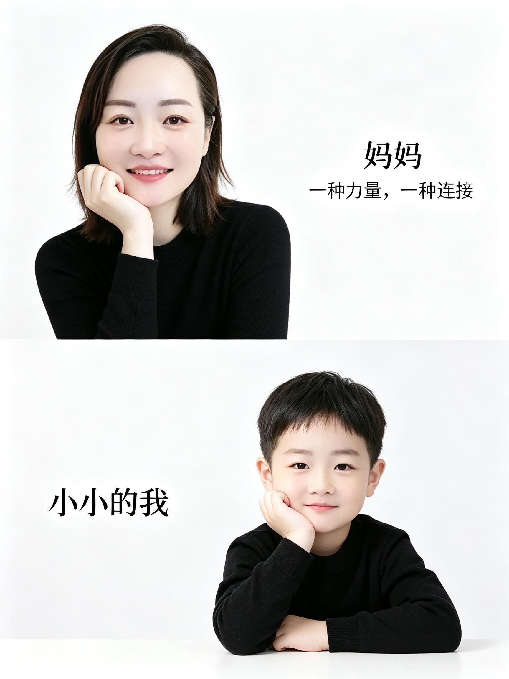AI极简母子写真