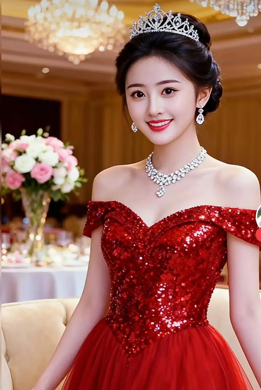 红衣公主的梦幻时刻👑✨