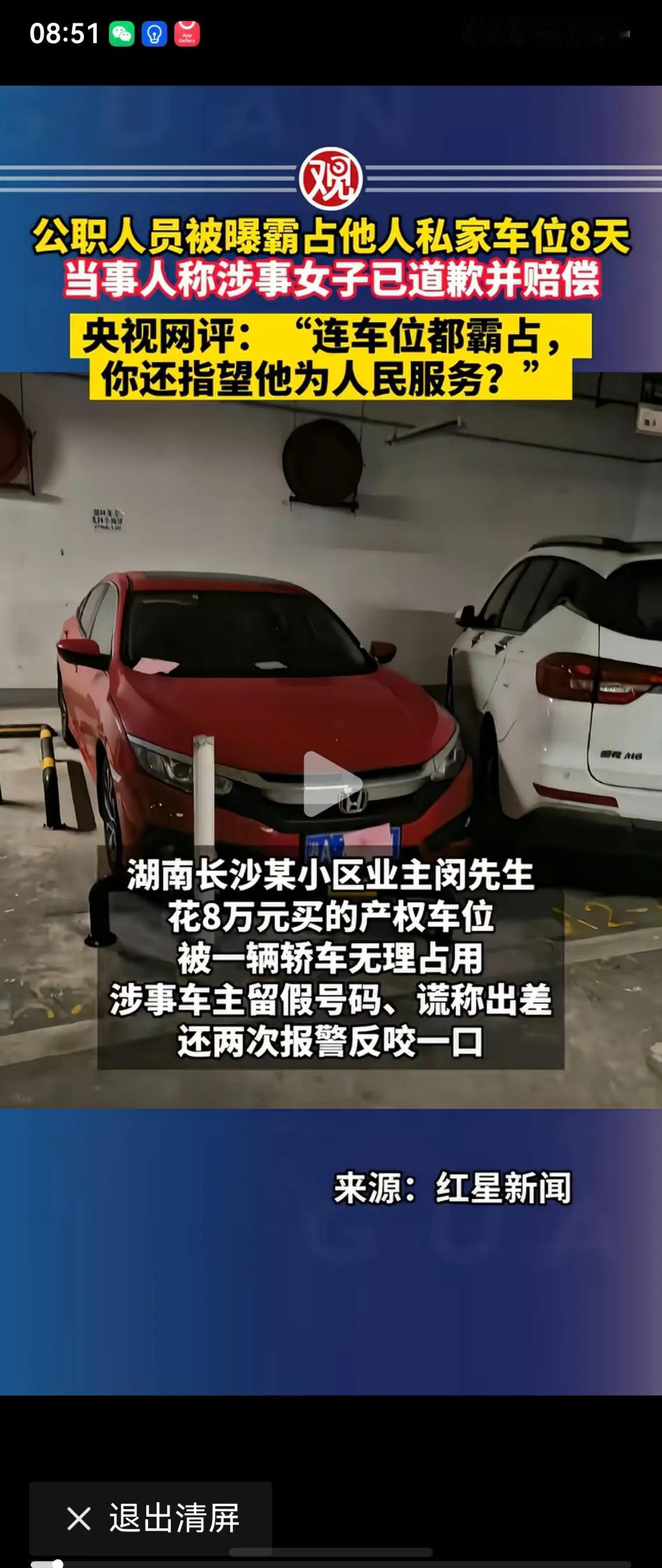 央视网评太犀利：她连车位都敢霸占，还能指望她为人民服务？