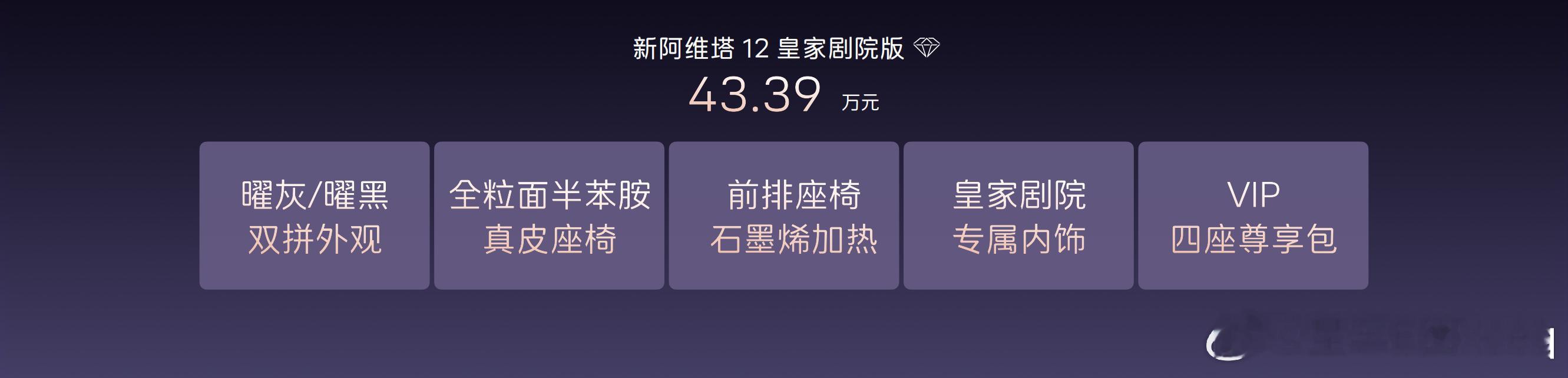 新阿维塔12上市纯电/增程双动力7款车型指导价29.39万元起百万豪车的选装顶配