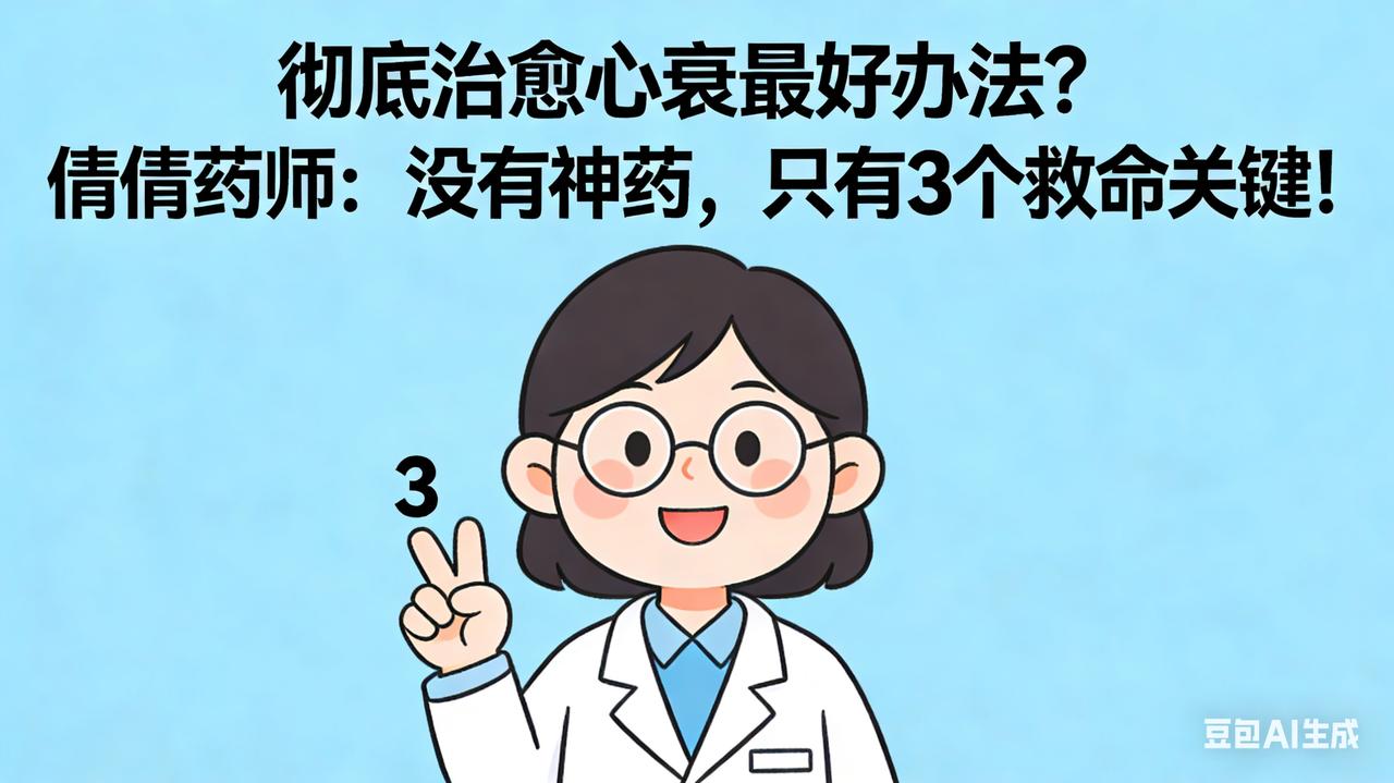 彻底治愈心衰最好办法？药师解惑：这几点才是“救命关键”！
 
大家好，我是倩倩药