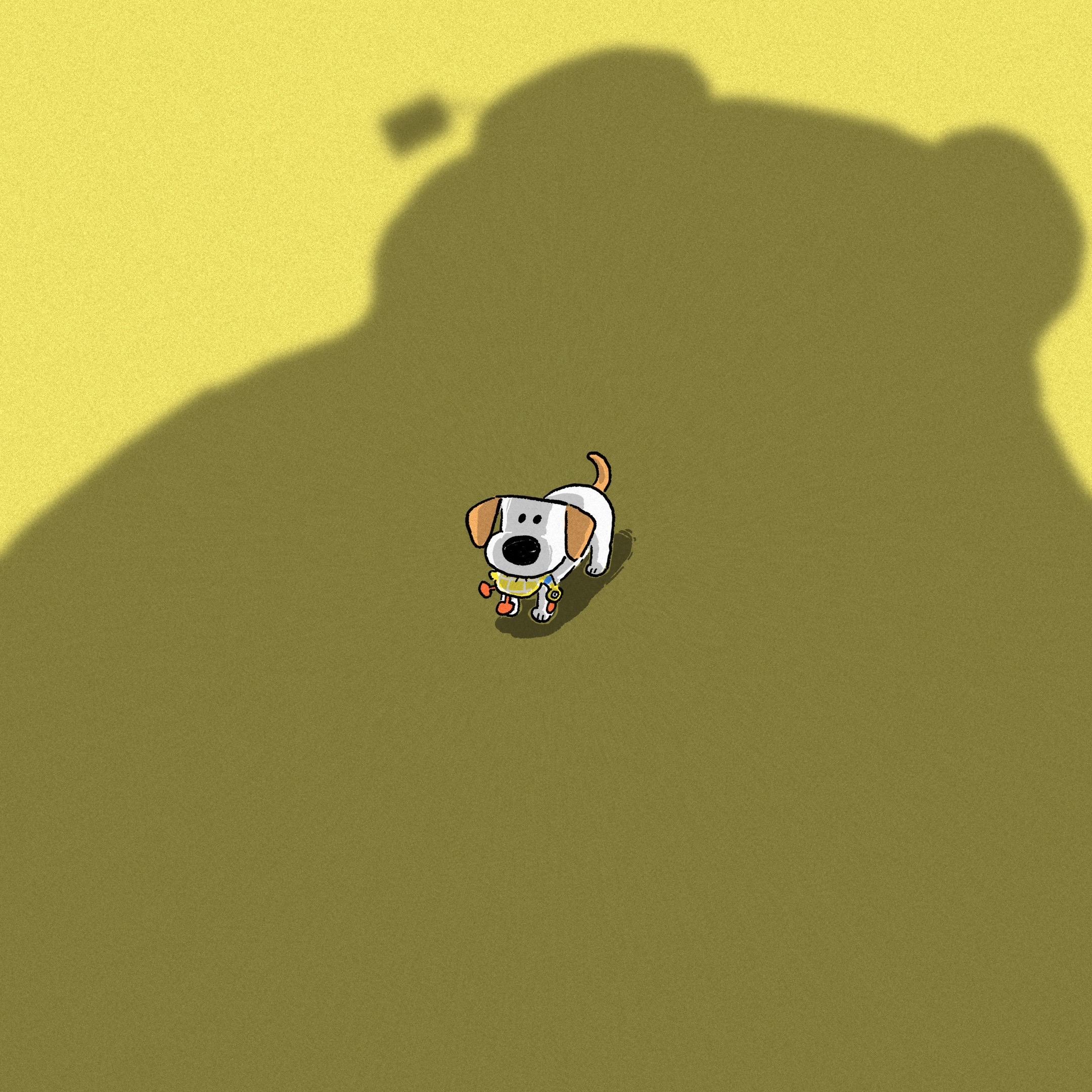 一个关于小狗的暖暖的梦。小狗的梦是什么样的呢？