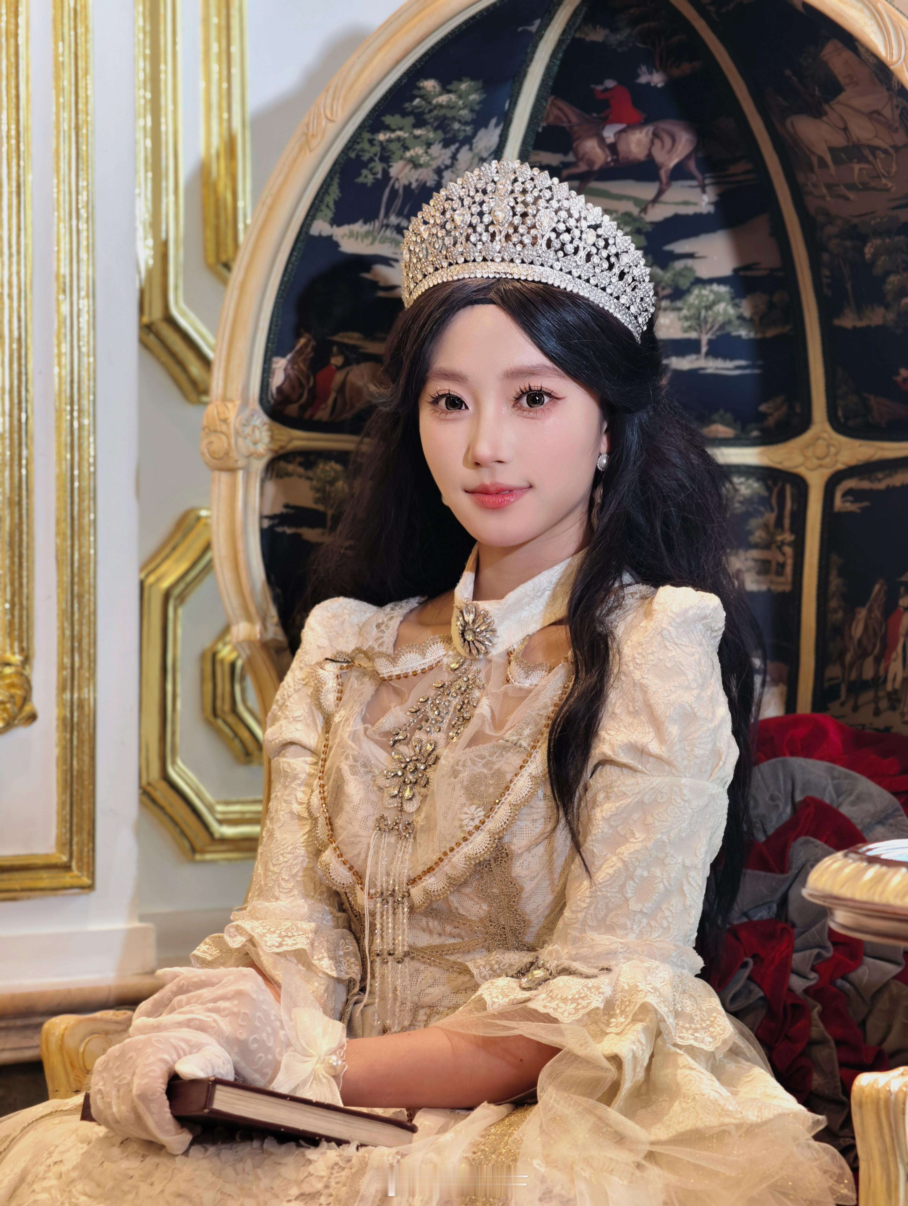 今天扮演的是安列卡列尼敏[老师好]穿这裙子太影响干饭了，束腰勒得忒紧了，今儿午餐