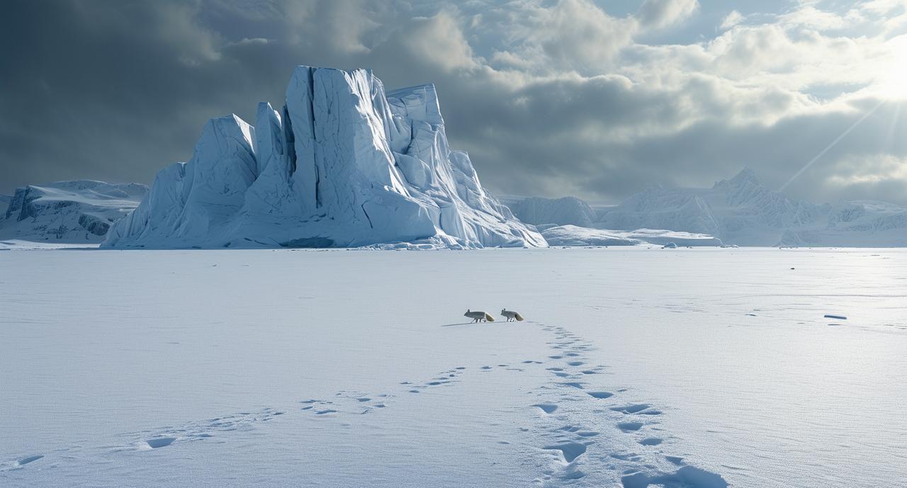 冬日生活打卡季在广袤无垠的冰天雪地中，一片银白的世界展现出极致的纯净与寂静。高耸