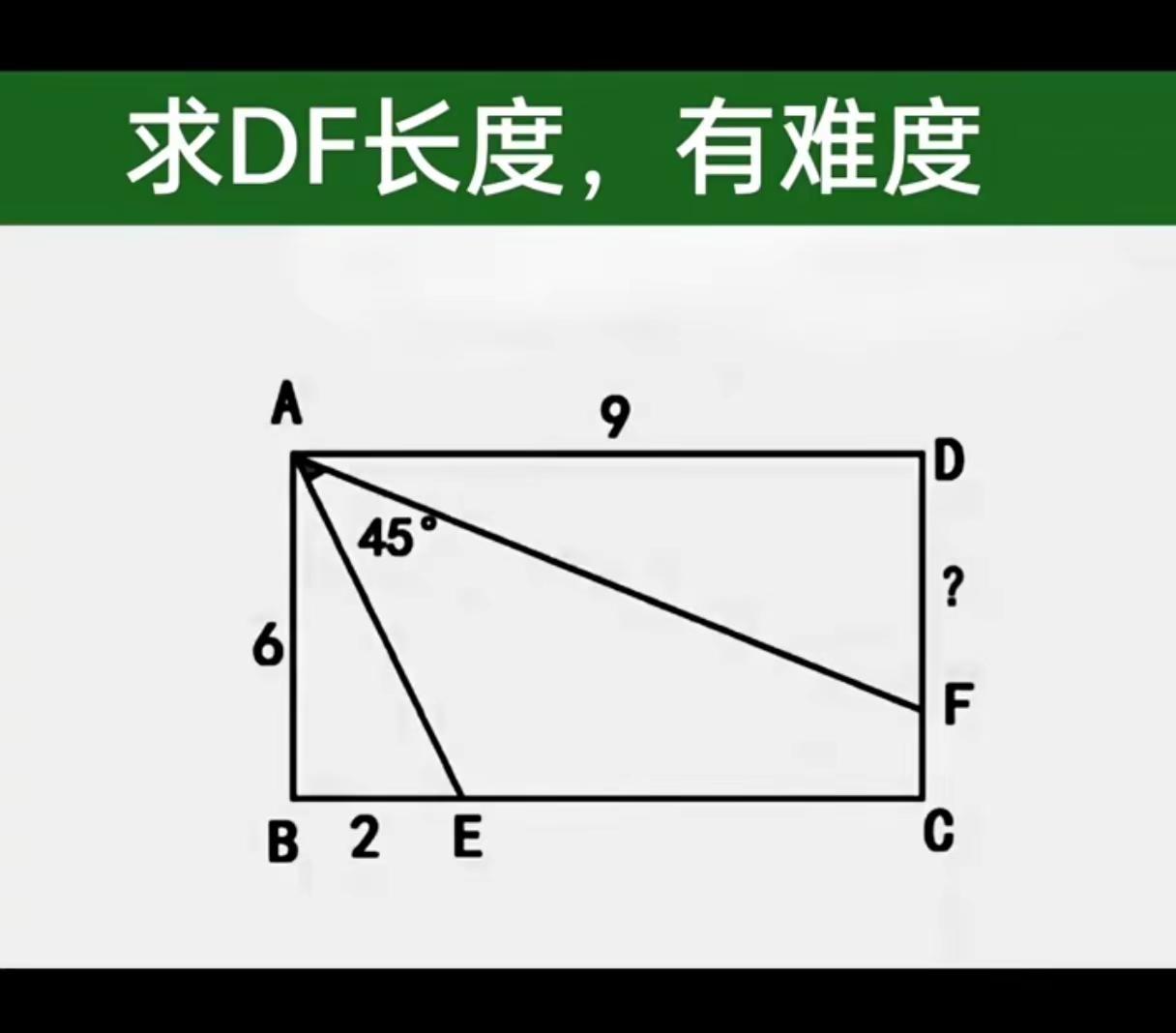 求DF的长度