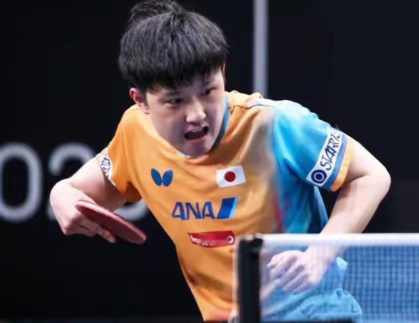 张本智和打直板选手差点火候！成都混合团体世界杯，日本队战德国队，张本智和与邱党交