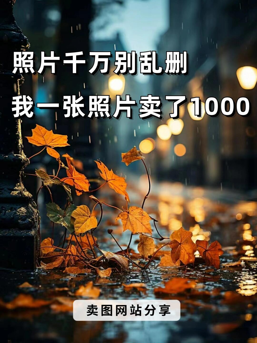 不要再乱删照片啦📸分享25个卖图平台‼️