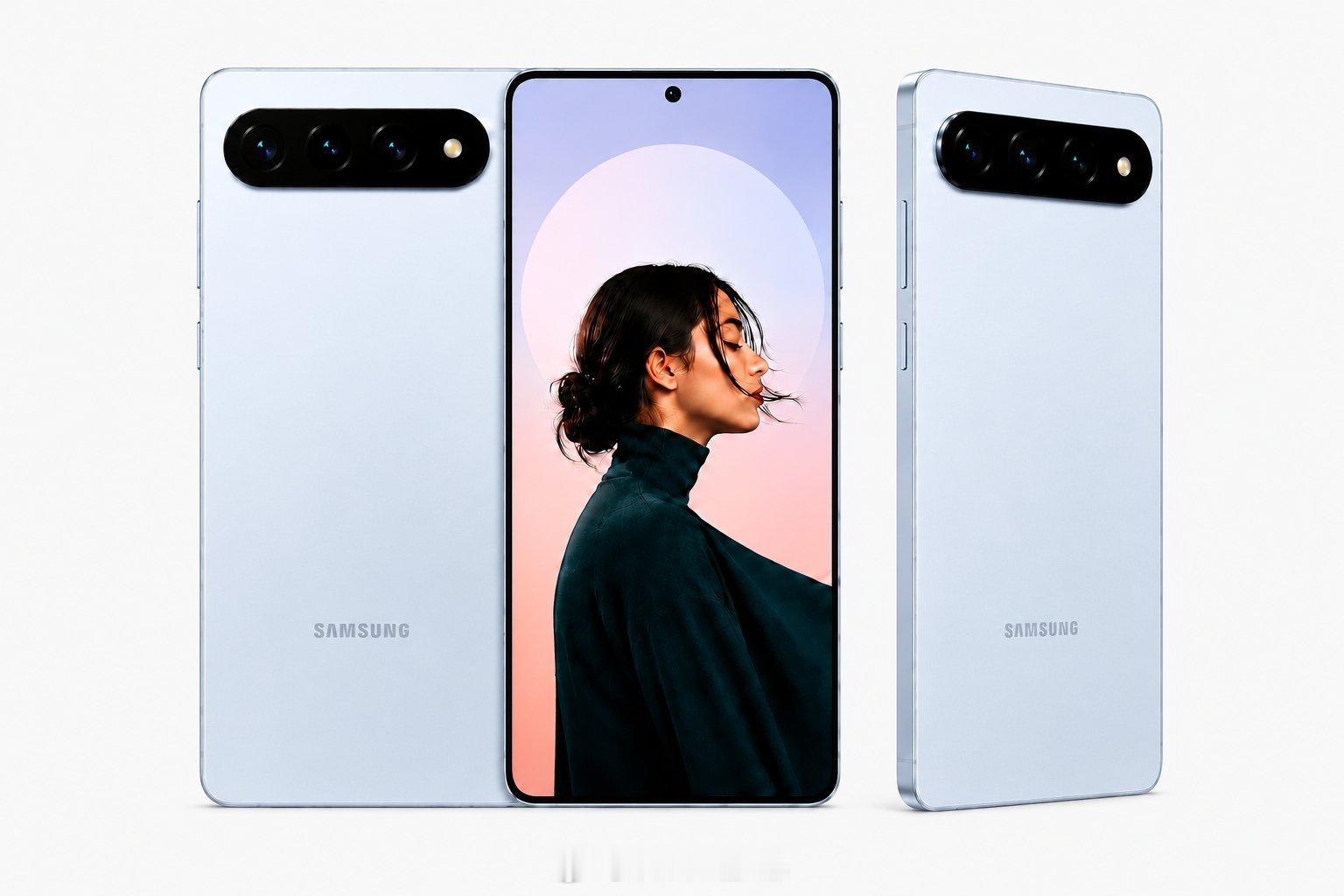 难不成三星 Galaxy S27 系列也要走渐变风设计了，配上这个外观，你们觉得