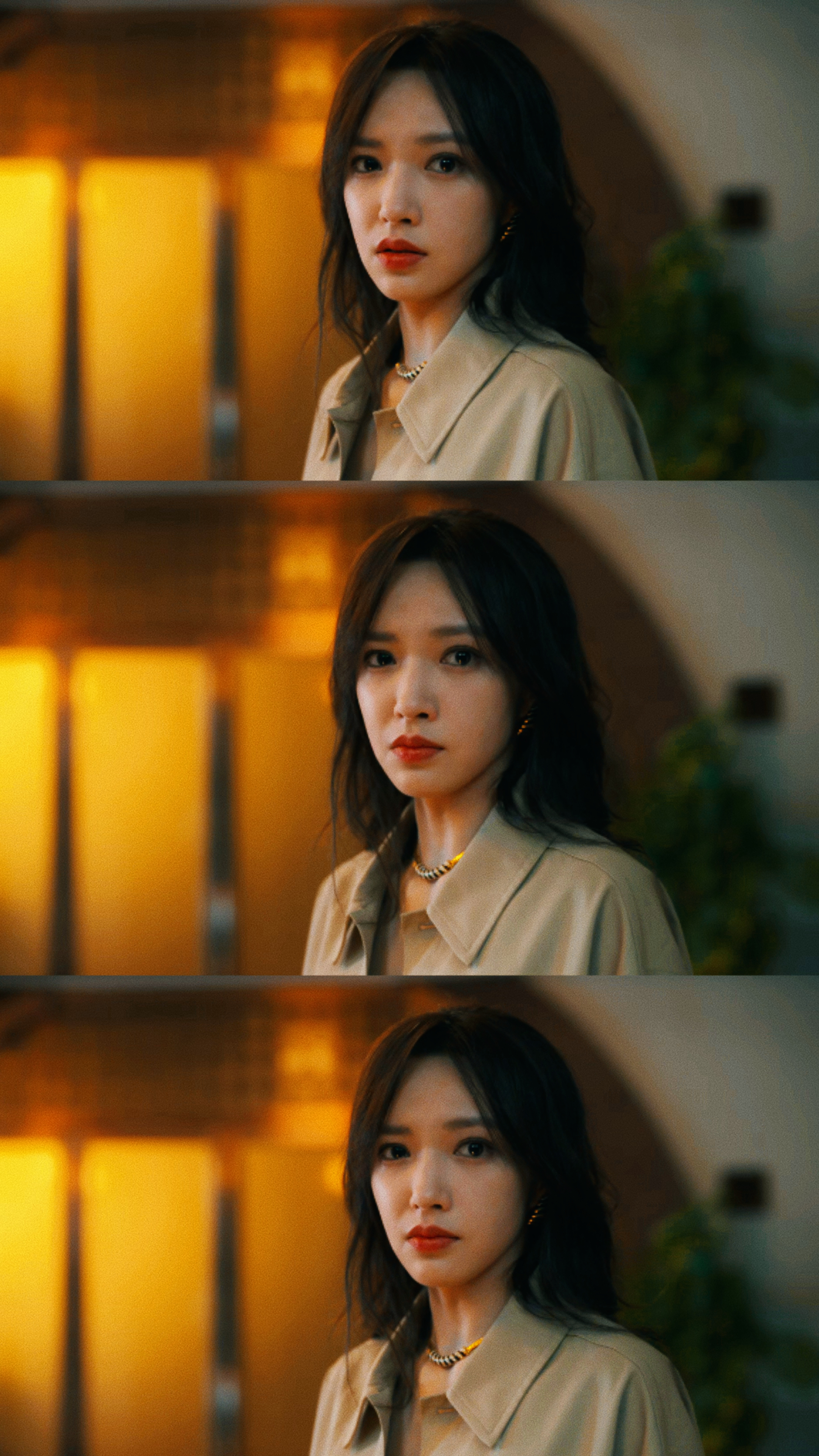 程潇演技两部戏同时在播更能见证们潇妹演技的稳定性了诶！人之初里的龙钰卷发红唇，酒