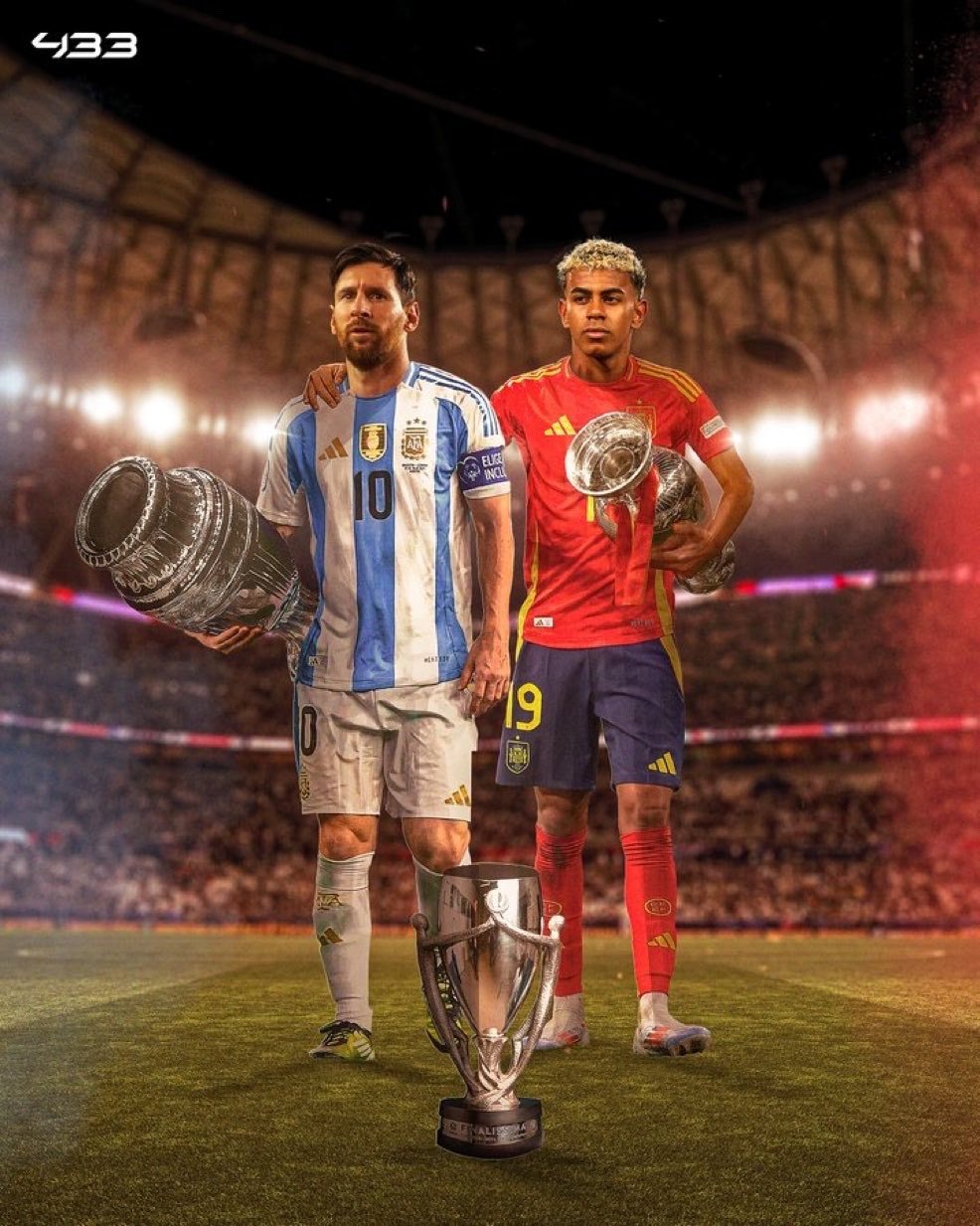 🤯🇦🇷🇪🇸 阿根廷与西班牙的欧美杯将是自1928年以来，世界排名前两位