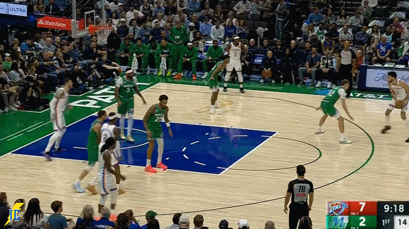 正面对决！切特单打弗拉格连续假动作打板命中！nba新赛季第一声加油 ​​​