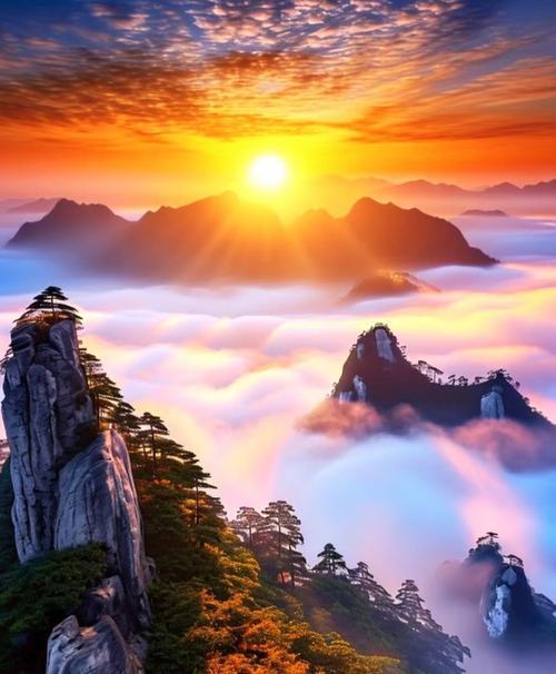 上联：公鸡打鸣，三更、四更、五更；
下联：旭日出山，一竿、两竿、三竿。