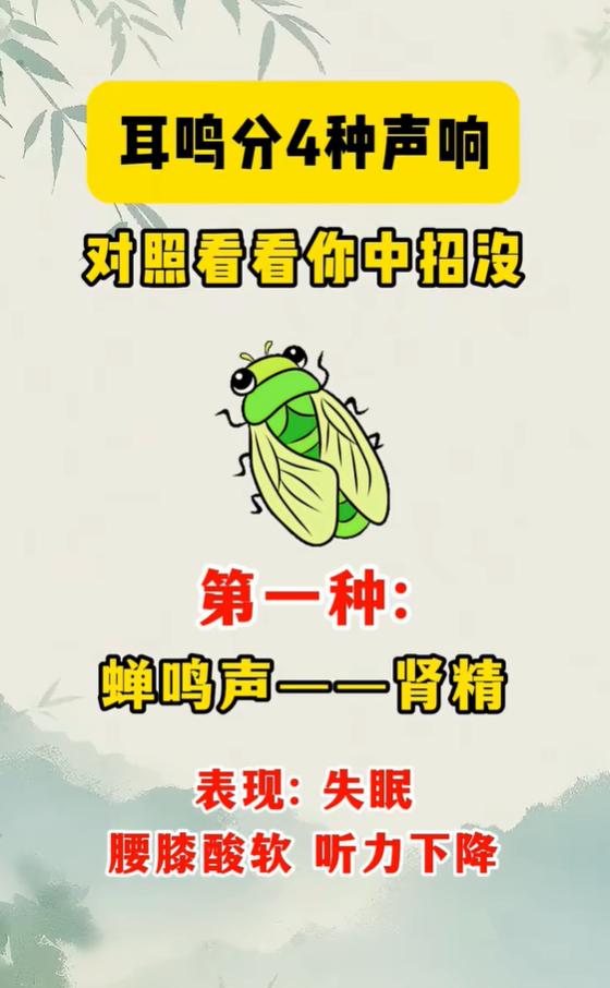 蝉鸣、火车声，你的耳鸣是哪一种？