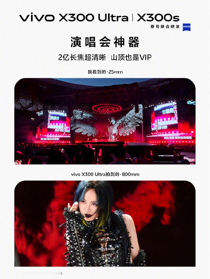 vivo X300 Ultra 专业 V 单 搭载 2 亿超清长焦镜头，实现极限