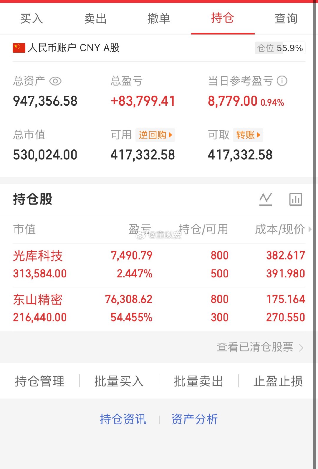 指数早上先往下踩了一脚，回踩均线后又拉起来了，基本符合周末的判断——10日和60