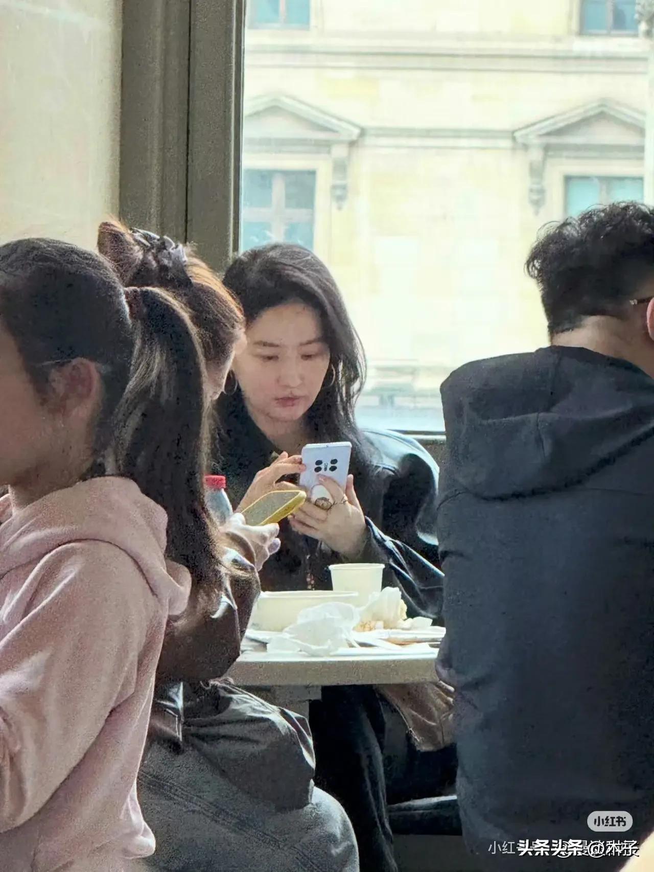 巴黎卢浮宫被偶遇，刘亦菲最让人动容的，不是她的神仙颜值，而是手里那台用了整整两年