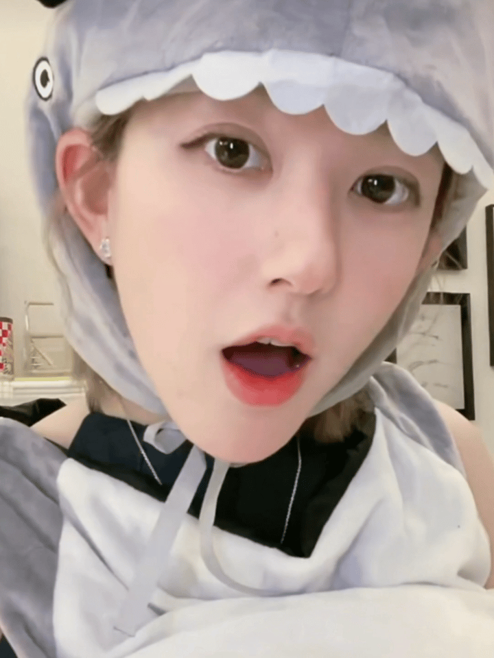 我只能说她就是干啥都能成功且注定闪耀的人赵露思穿鲨蜂服 ​​​
