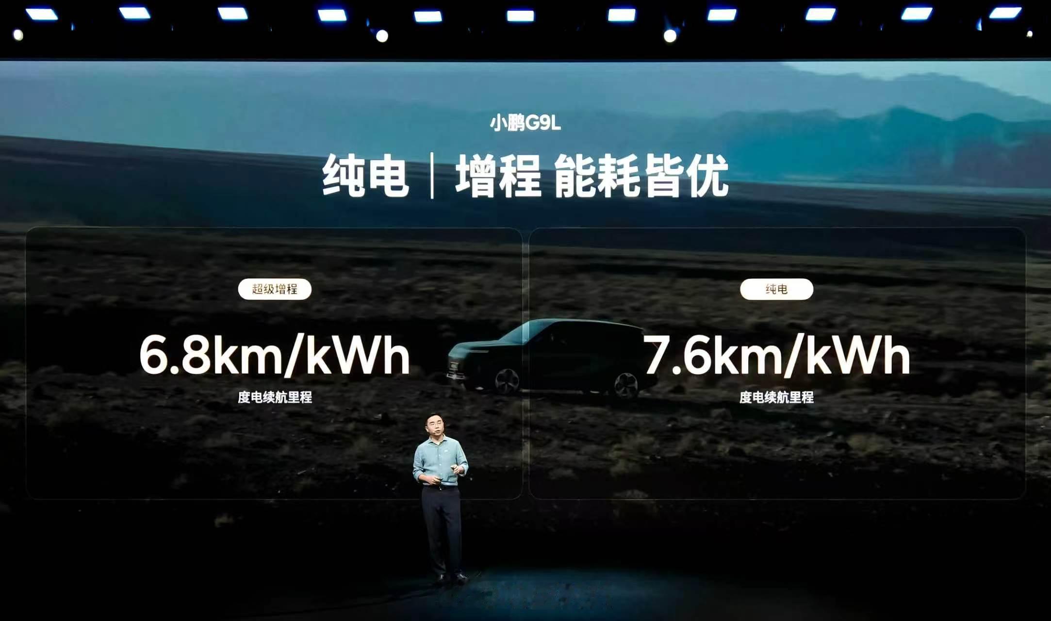 小鹏G9L推出纯电与超级增程两种能源形式；搭载5C超充大电池，充电9分钟CLTC
