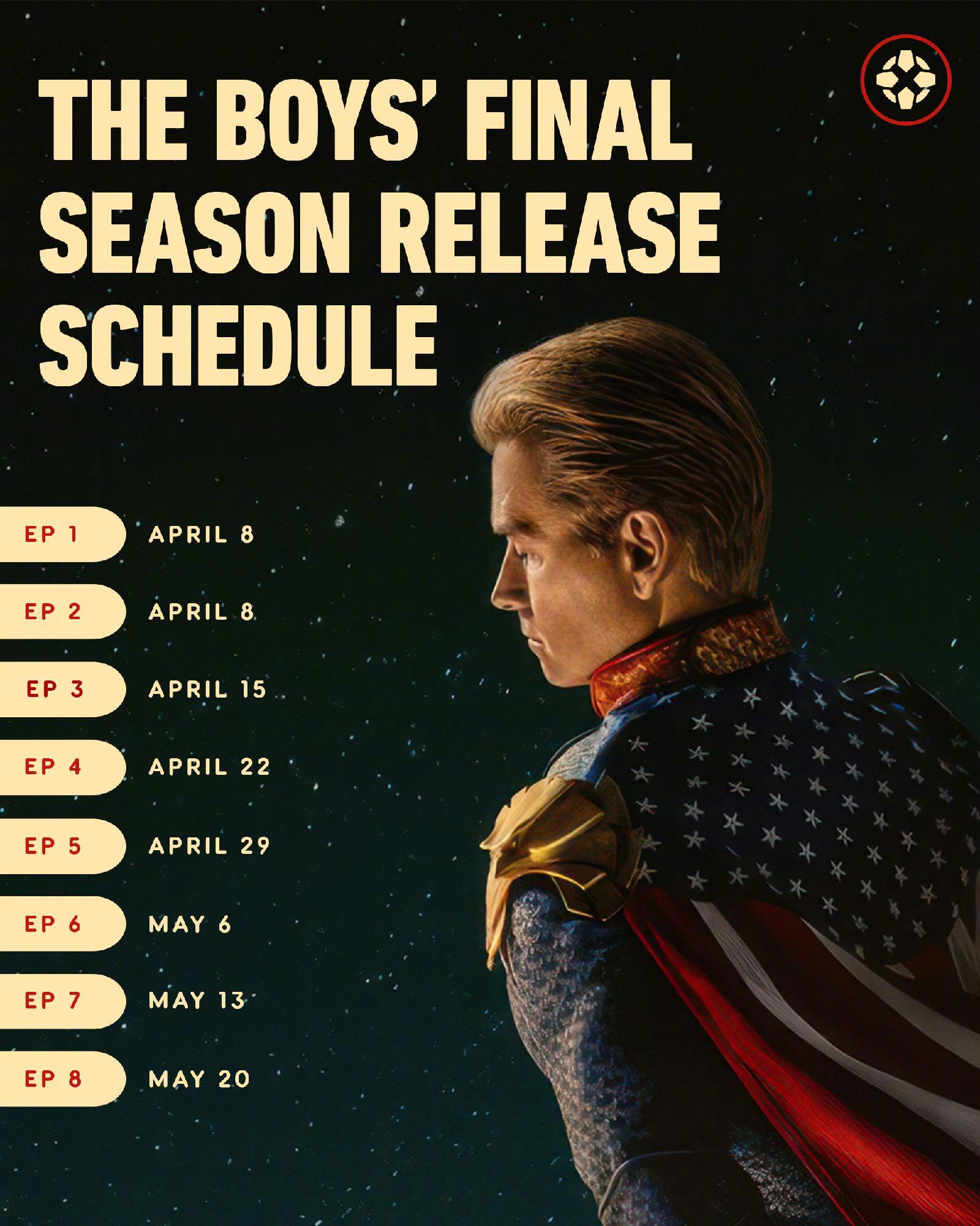 《黑袍纠察队》第五季播出时间！4月8日首播前两集，此后每周三播出一集，直到5月2