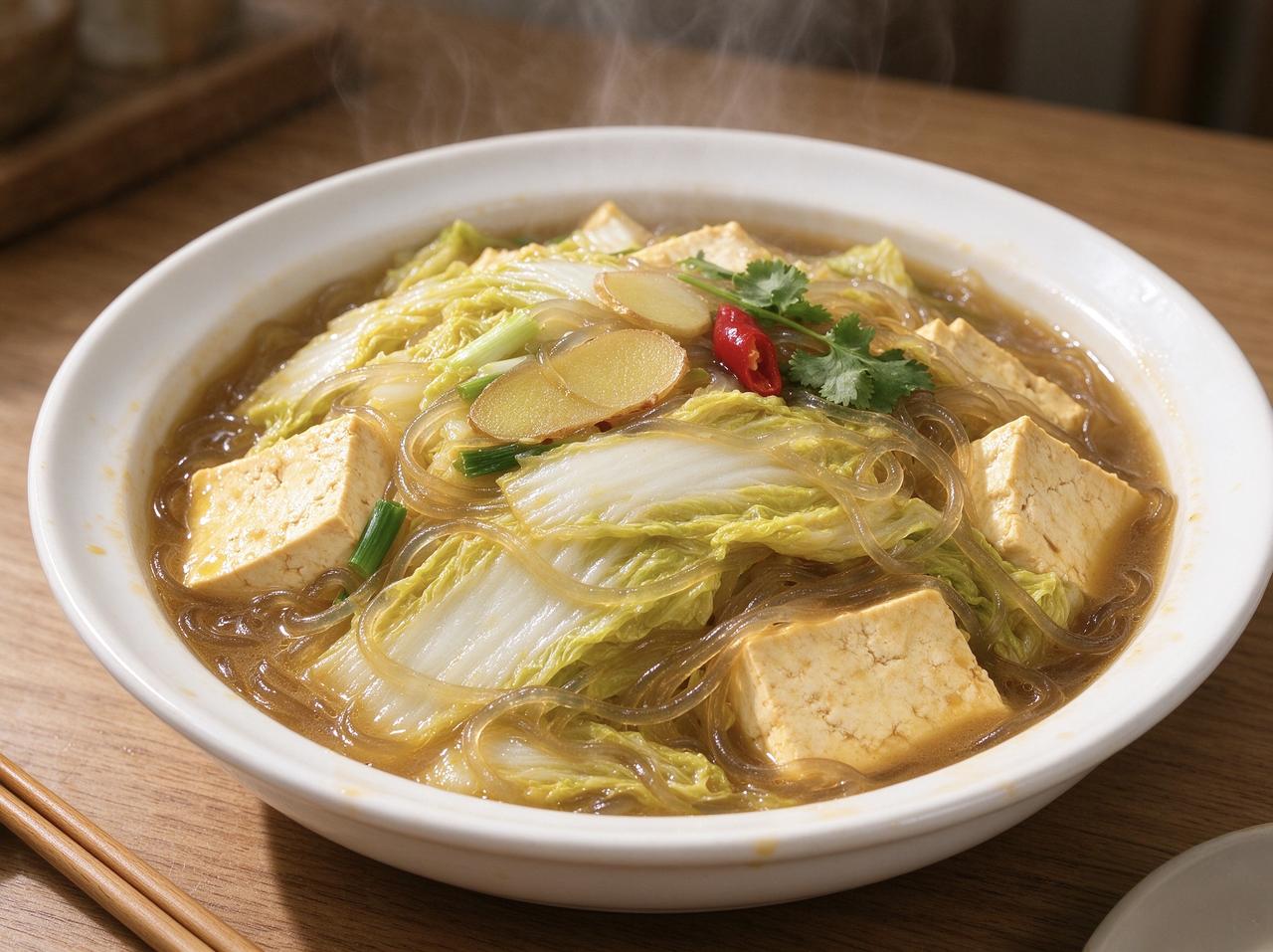 今天周六，清闲自在的一天。儿子休班，他在带小宝。儿媳做饭，炖的白菜豆腐粉条，我们