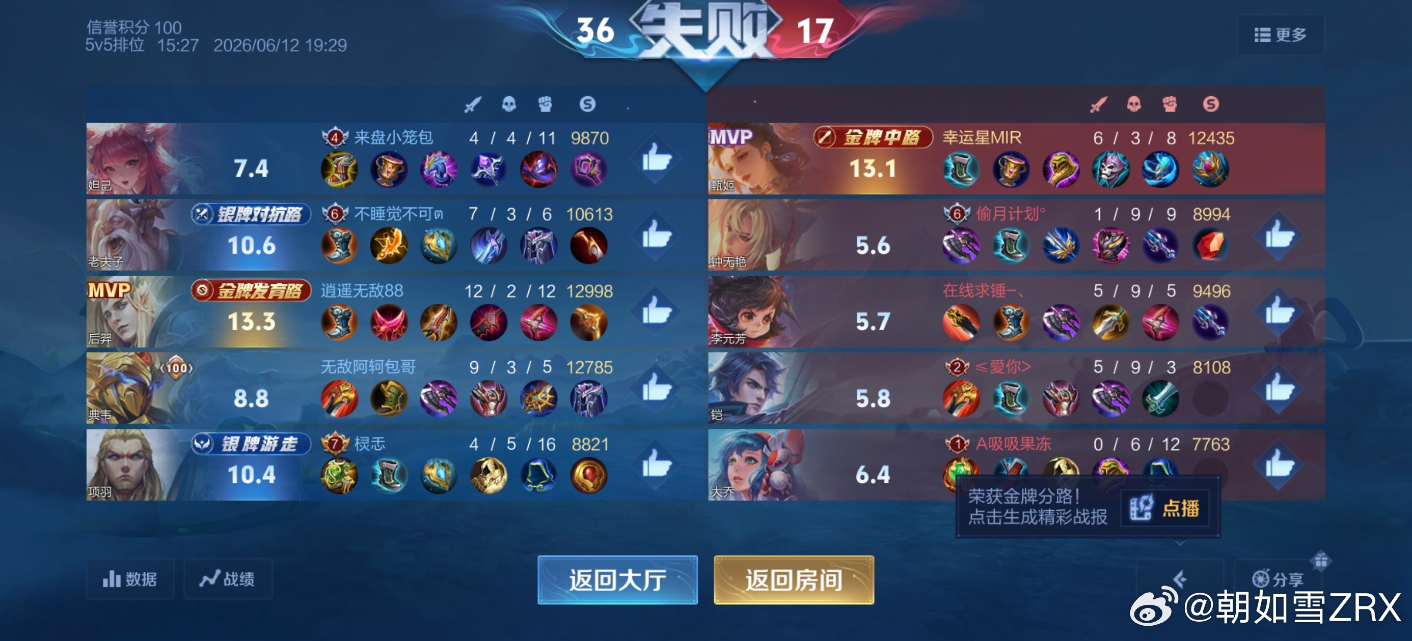 王者荣耀王者荣耀 给我气笑了，哎，我真是服了这帮老六。你们也总遇到这种拖后腿的老