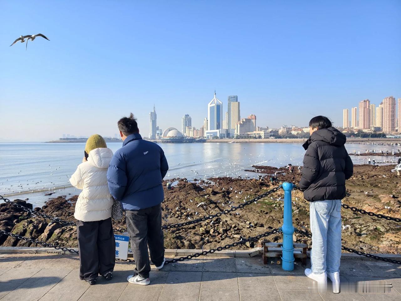 早7点30 ，潍坊安丘出发，自驾游青岛。导航青岛栈桥地面停车场，9点20 分，到