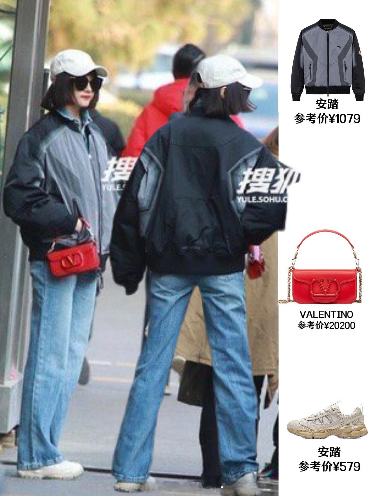 #关晓彤[超话]# 关晓彤私服，换发型了，大高个人群中尊嘟hib突出，新年拎了只
