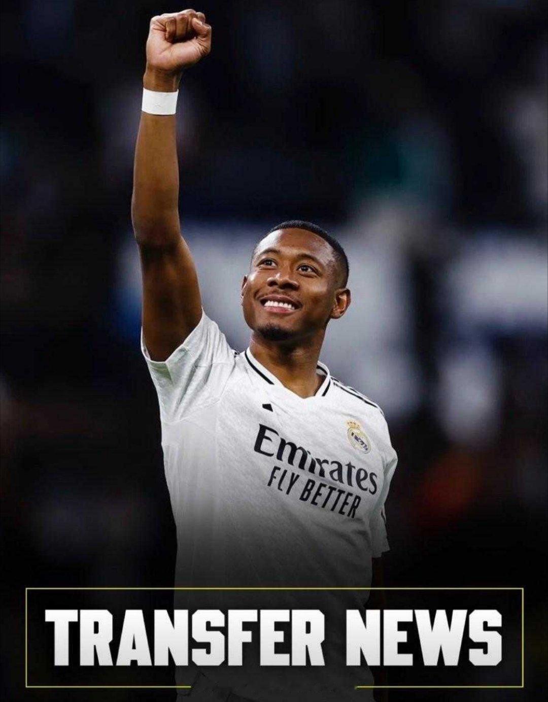 罗马诺：阿拉巴预计今夏自由身离开皇马据知名记者罗马诺的消息，阿拉巴预计今夏自由身