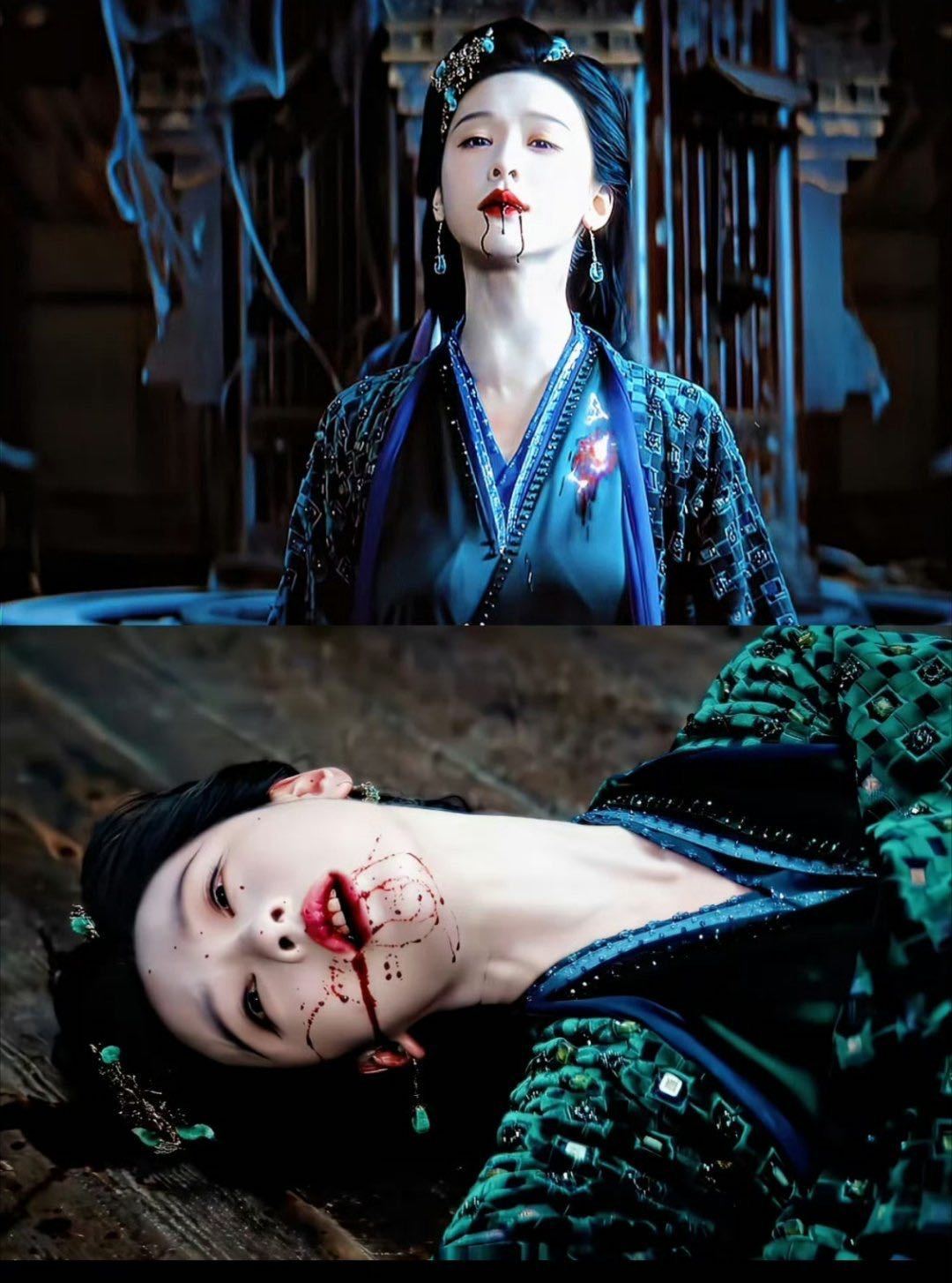 陈都灵雾妄言吐血入耳陈都灵演戏摔得脑袋回弹 不是所有演员都愿意这样拍。倒地可以用