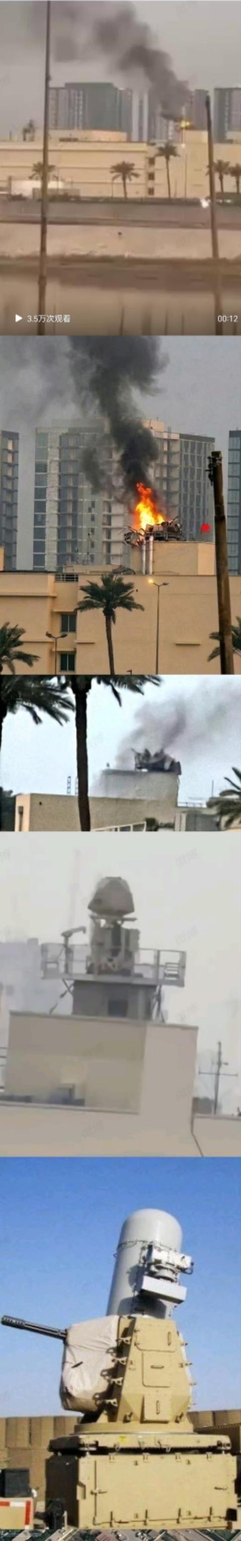 厉害了啊，伊朗竟然精准摧了美国驻巴格达大使馆内部署的“密集阵“近防系统！据3月1
