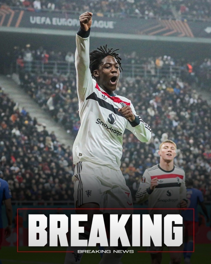 #曼联将与梅努续约至2031年# 据罗马诺报道，曼联接近与梅努就续约达成一致，双