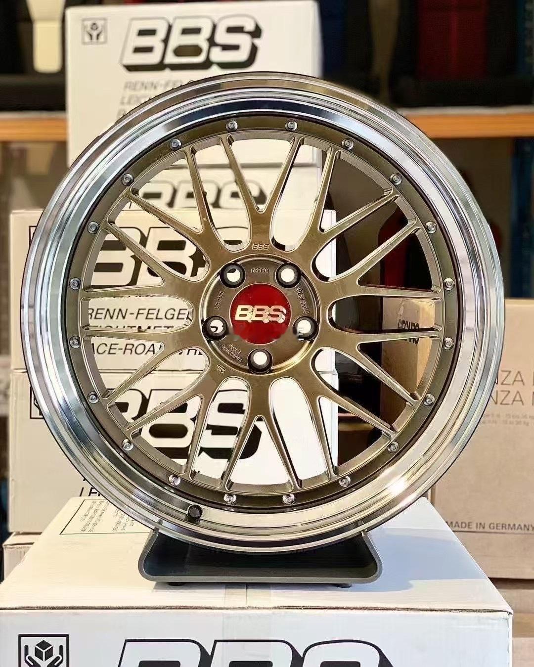 日本BBS LM 锻造轮毂🈴宝马M5 M8数据：20寸 10J /11J 5-
