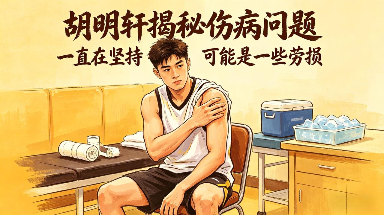 胡明轩揭秘伤病问题，这个问题已经困扰了他很久，根据他的说法，很有可能是一些劳损！