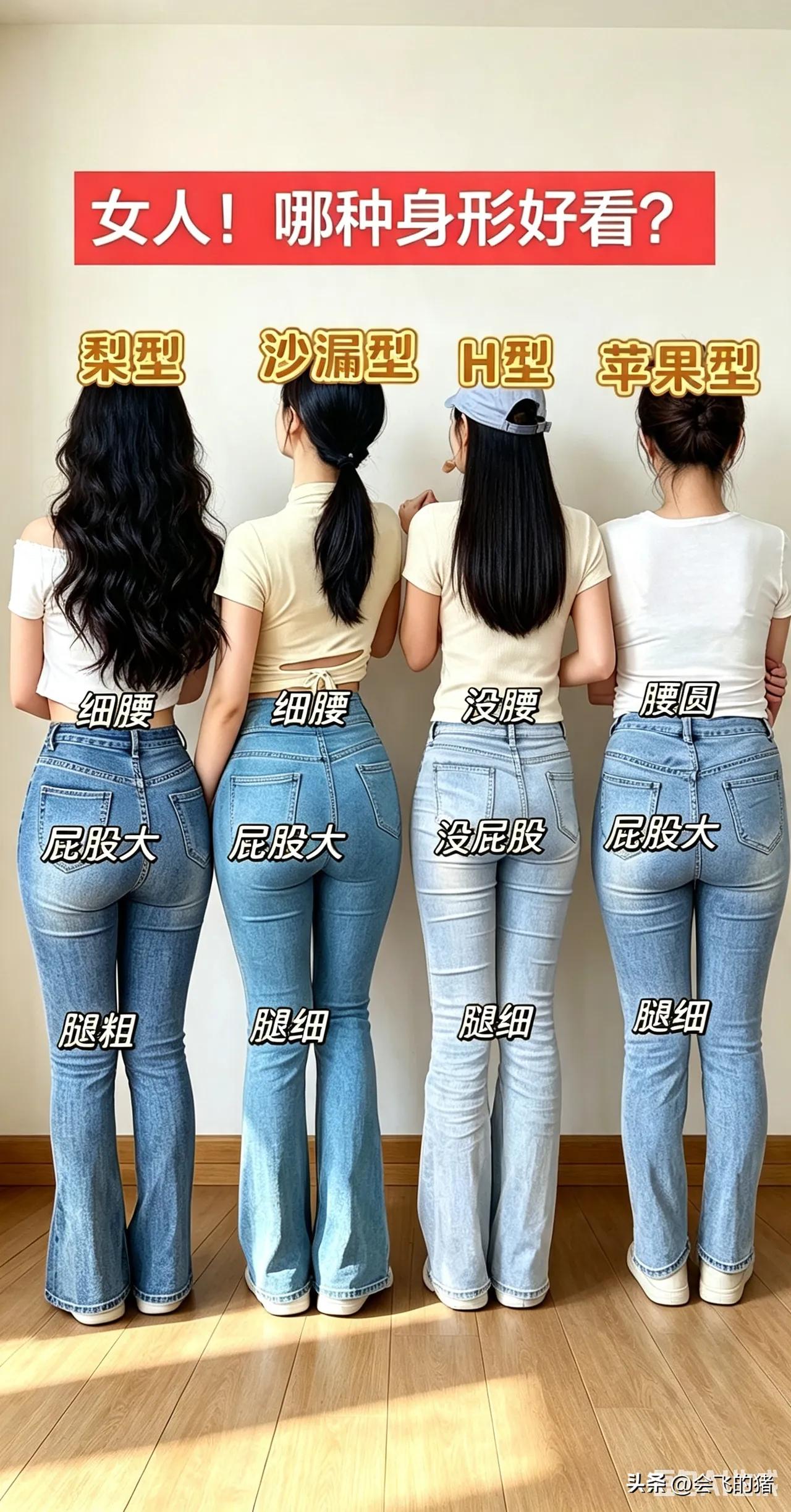 你认为女人哪种身形最好看？我敢打赌90%的男人都喜欢苹果型的。