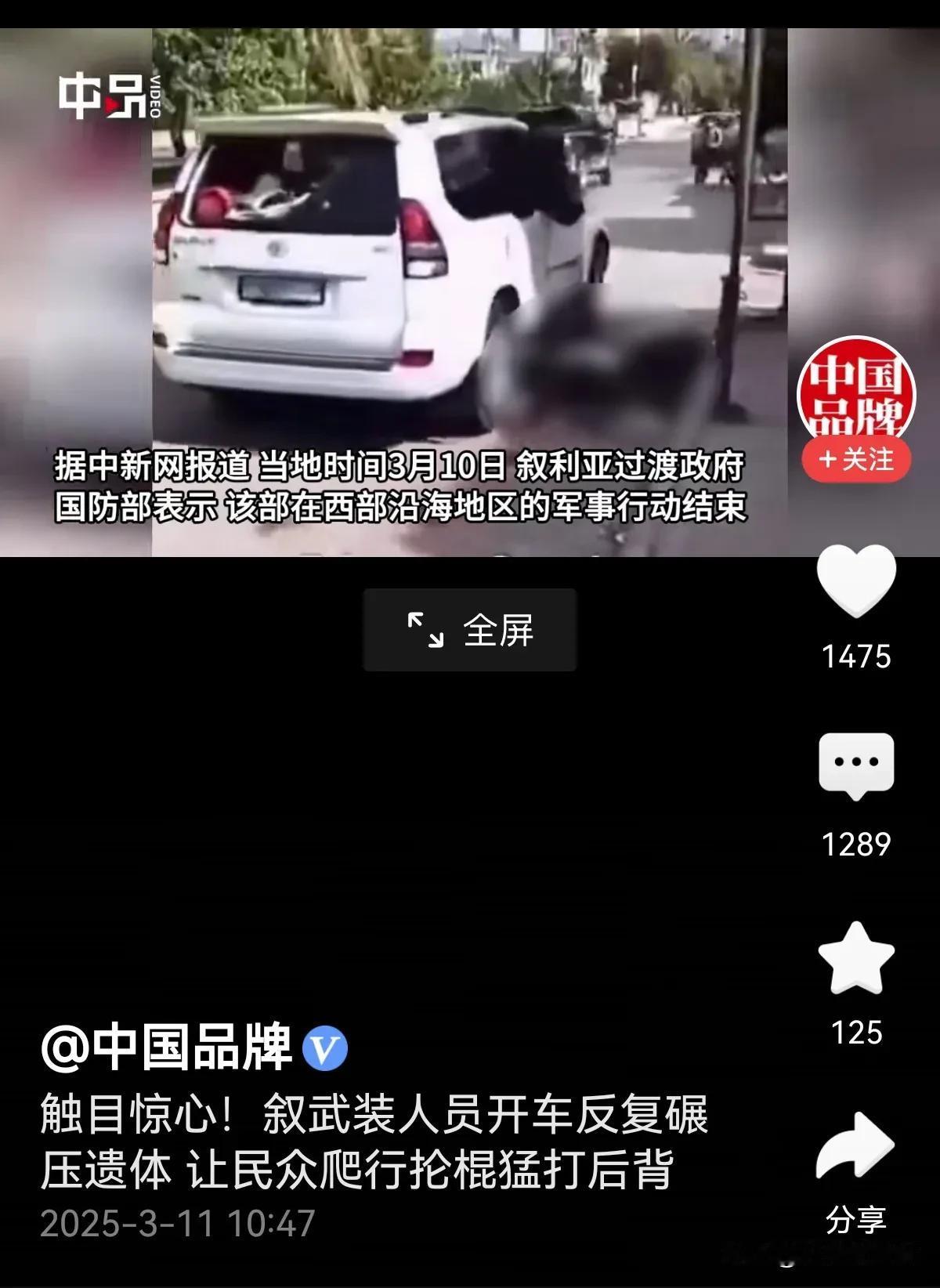 一边是叙利亚恐怖政府的惨无人道屠杀民众，一边是台湾民众的反台独游行，这两件事联系