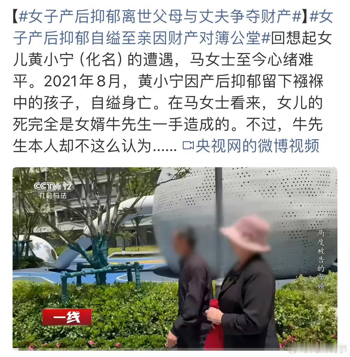 阎肃观察肃言肃语 【女子产后抑郁离世父母与丈夫争夺财产】最惨的还是这个女生吧，产