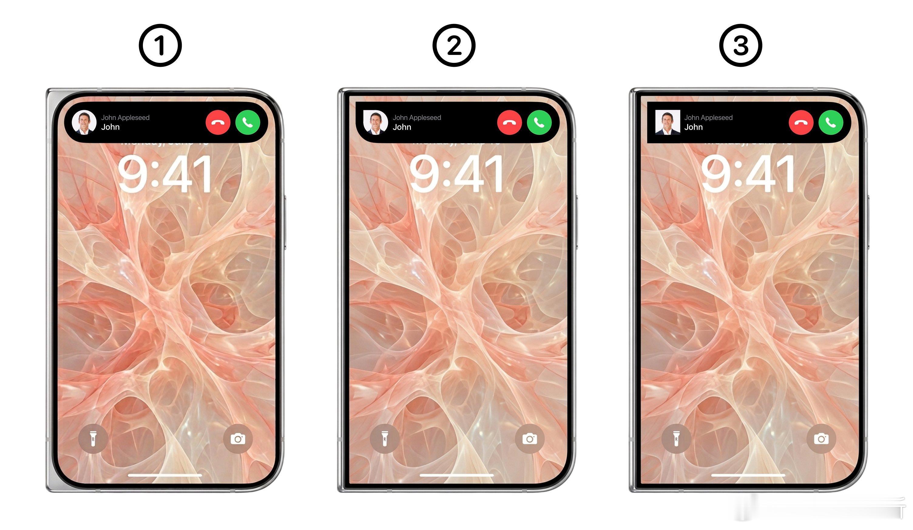 你更喜欢 iPhone Fold 的哪种设计？[笑而不语]苹果折叠手机价格 ​​