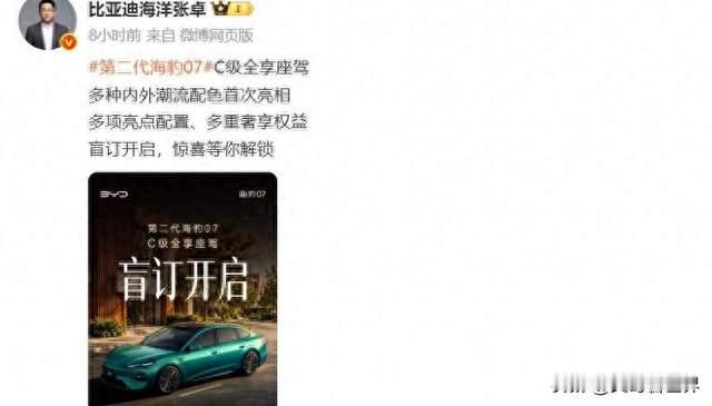 16万能买到的中大型轿跑，比亚迪海豹07盲订开启，配置到底有多卷