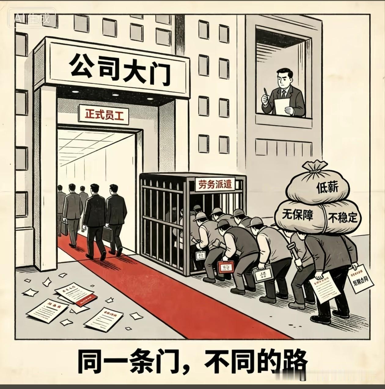 谁敢想到派遣工现在都来卷名额了