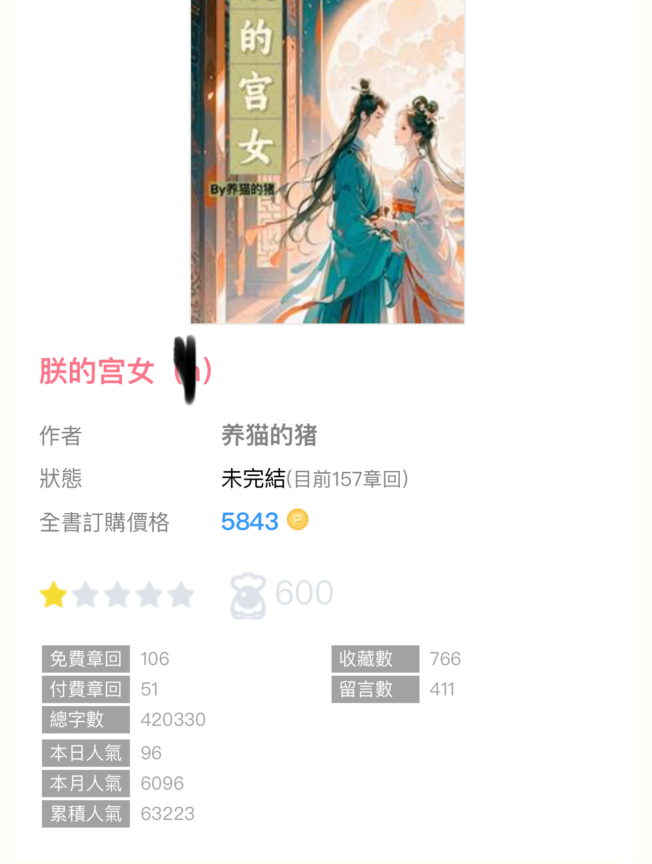【完结播报】《朕的宫女》by养猫的猪男主：夺嫡上位，爱板脸的狗皇帝女主：家世低微