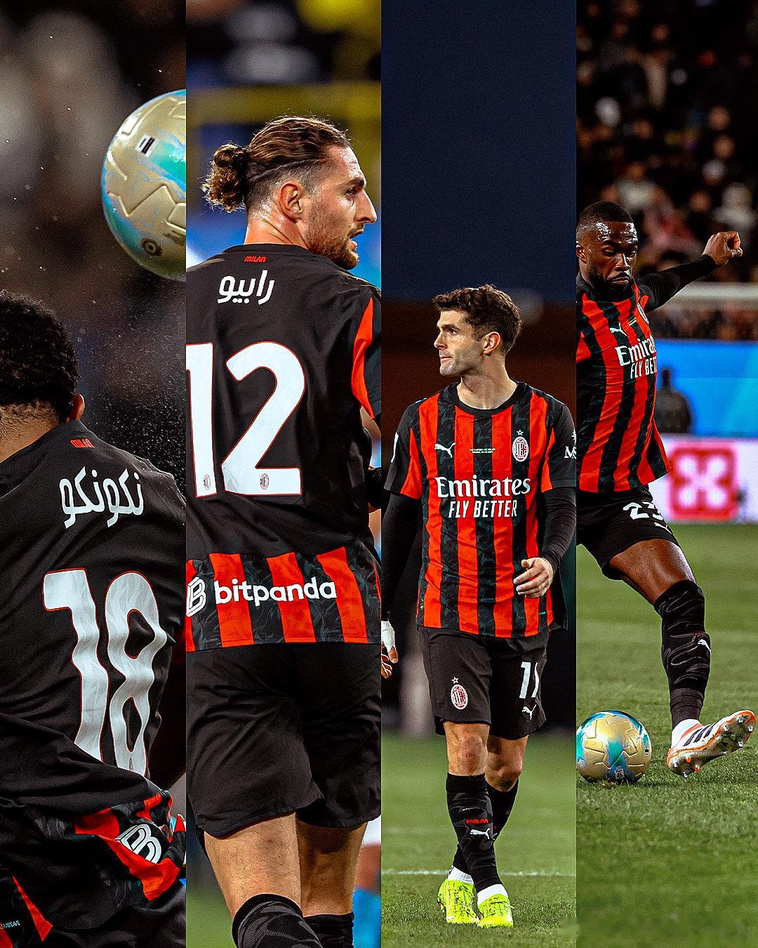 还有半场，去实现逆转💪AC米兰 那不勒斯vsAC米兰 意大利超级杯  cr：A