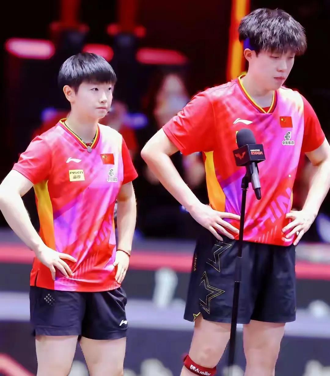 WTT太原常规挑战赛在混双1/4决赛:
莎头组合2-3不敌队友薛飞/石洵瑶，遭遇