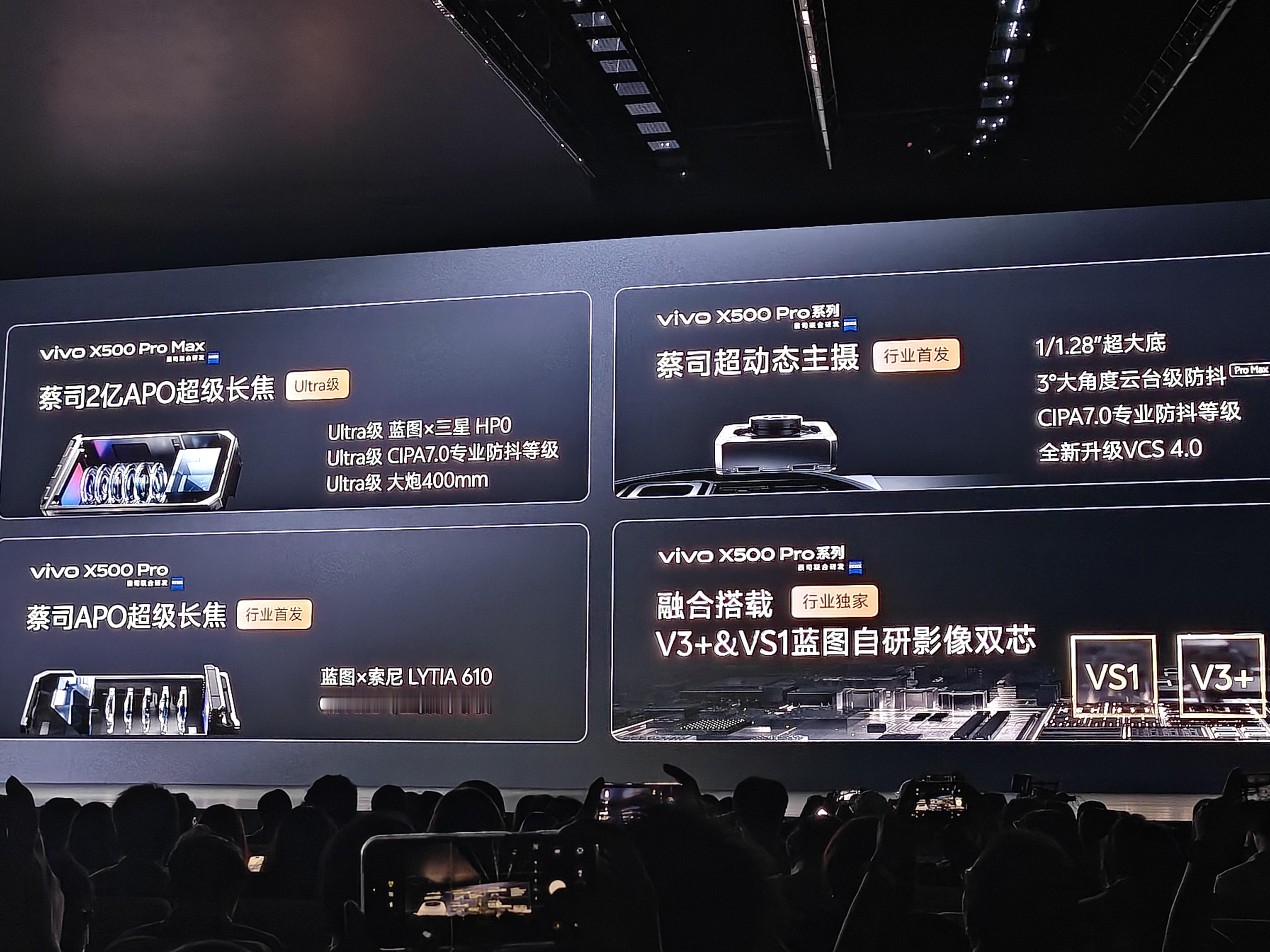 vivo X500 Pro 影像也很猛，相当于把上半年超大杯的那套规格搞过来了.