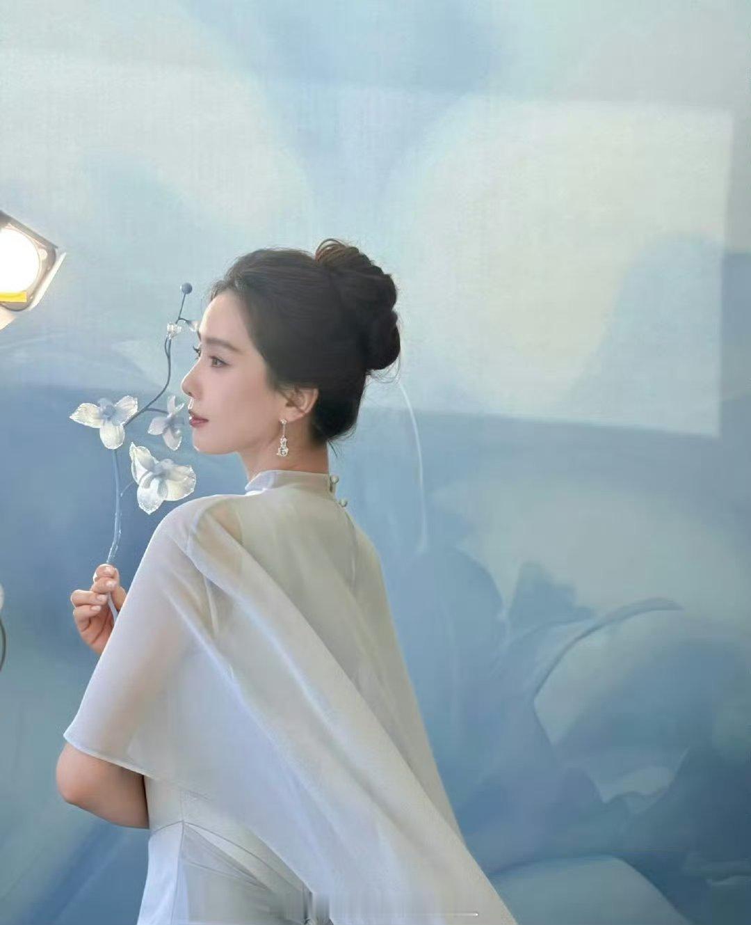 好仙的刘诗诗完美的契合淡雅这个词，简直为其而生 